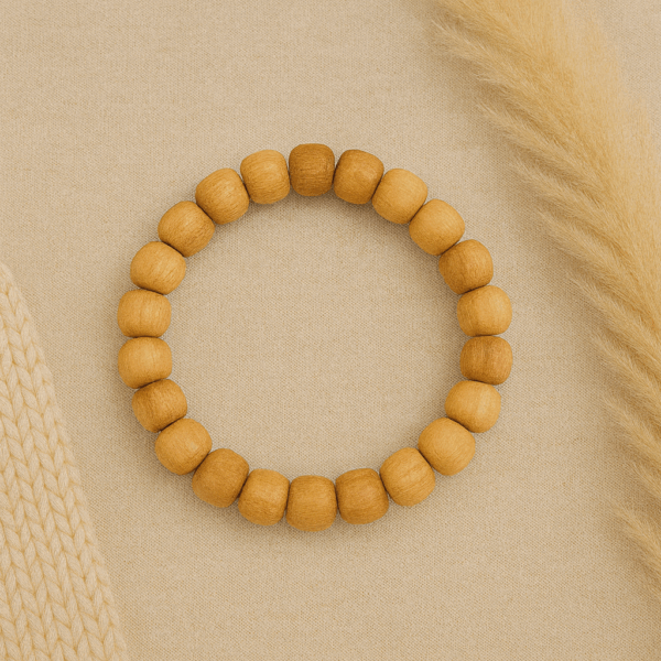 Bracelet pour homme avec grosse perle de palo santo