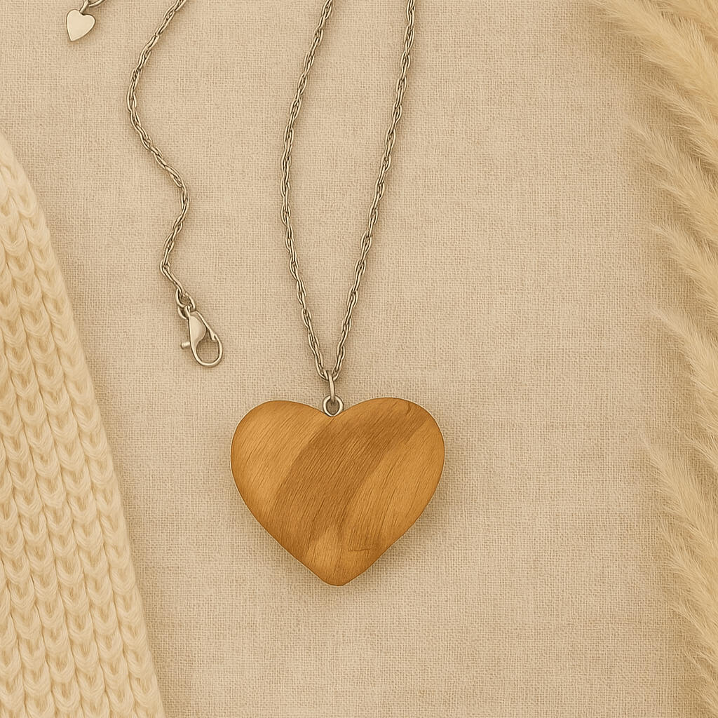 Collier cœur en bois de Palo Santo – bijou de protection et d’ancrage énergétique