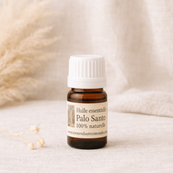 Flacon d’huile essentielle de Palo Santo – bien-être, purification, ancrage & protection