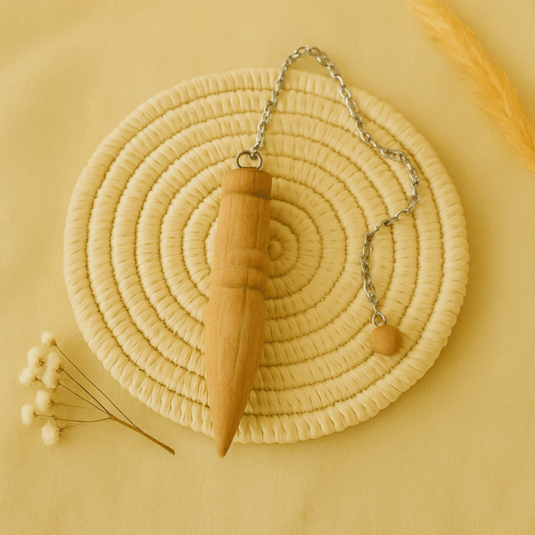 Pendule en bois de Palo Santo – outil de radiesthésie pour purification énergétique et méditation