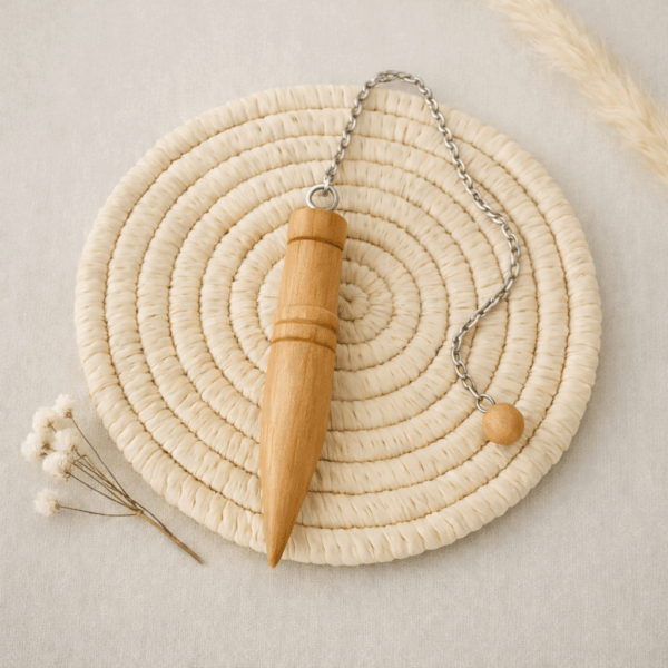 Pendule divinatoire artisanal en bois de palo santo - outil énergétique pour radiesthésie
